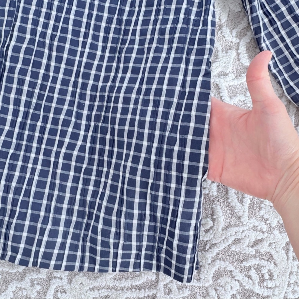 NWOT Foxcroft Carolina Crinkle 3/4 Sleeve Shirt - Picture 6 of 16